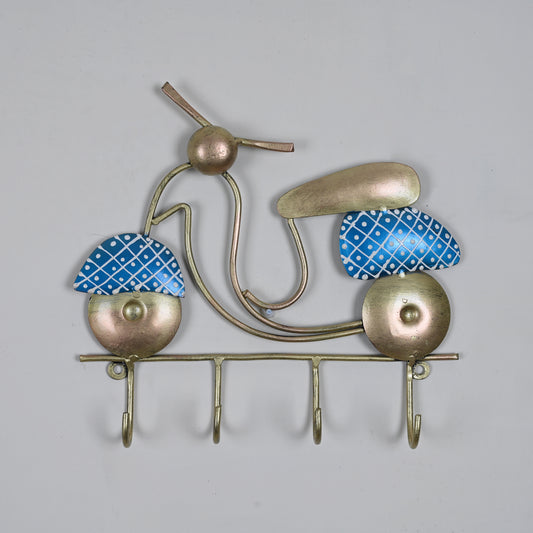 Metal Key Hanger Scooter Wall Hanging