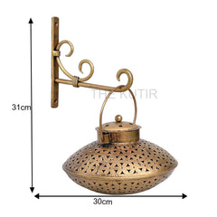 Golden Metal Iron Degchi/Incense Holder Style For Home And Pooja Room Decor For Diwali Gifts | Home Decoration | House Warming Gifts