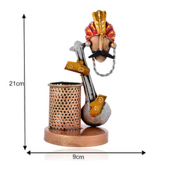 Metal Antique Guitar Pen Holder