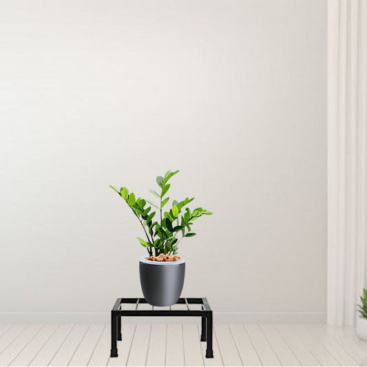 Black Premium Strong Flower Pot / Gamla Square Stand For Indoor And Outdoor Plants | Square Shape Thick And Strong Leg