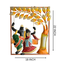 Krishna Radha Jhula Frame with LED
