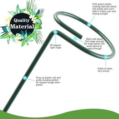 Green  18 Inches Metal Plant, Super Long And Strong Trellis, Plant Support, Strong Metal, Black