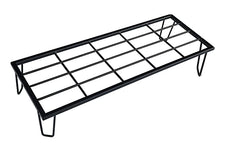 Black Heavy Metal Flower Pot/Plant Stand  For Home Garden Balcony Living Room  Decor 24 Inches (Black-)