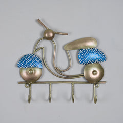 Metal Key Hanger Scooter Wall Hanging