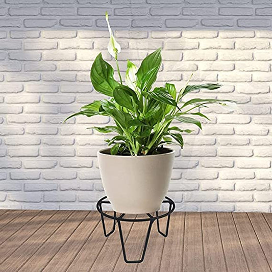 Black Metal Flower Pot/Plant Stand  For Home Garden Balcony Living Room  Decor (Black-5)