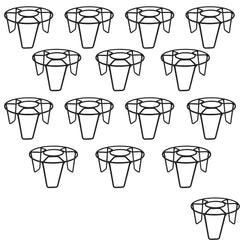 Black Metal Flower Pot/Plant Stand  For Home Garden Balcony Living Room  Decor (Black-Set Of 7)