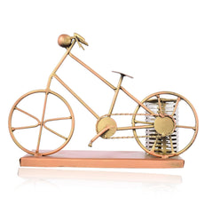 Gold Metal Antique Golden Cycle Pen Holders/Pen Stand For Office Desk//Study Table//Gifting