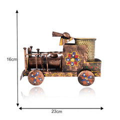 Metal Antique Printed Engine Pen Holder/Pen Stand For Office