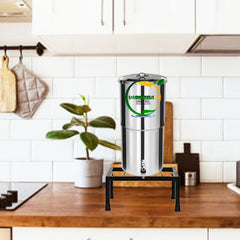 Black Premium Strong Flower Pot / Gamla Square Stand For Indoor And Outdoor Plants | Square Shape Thick And Strong Leg Set Of 2