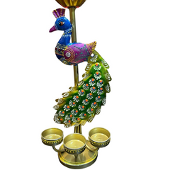 Peacock Tealight Candle Holder