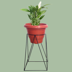 Metal Planter Stand With Nursery Pots For Indoor/Outdoor Plants | Home Decor Ideal For Flower Garden