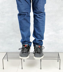 Black  Anti Rust Metal Plant Stand With Bottom Rubber For Balcony Garden, Set Of 4 Pot Stand, Indoor & Outdoor Pot Stand