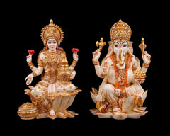 Goddess Ganesha Idol | Hindu Spiritual Home Decor, Prosperity, Wisdom Murti