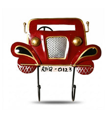 Metal Car Key Holder | Indian Folk Art Wall Decor, Boho Organizer