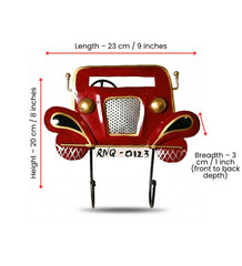 Metal Car Key Holder | Indian Folk Art Wall Decor, Boho Organizer