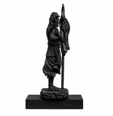 Matte Black Standing Shiva Idol | Mahadev Shiva Car Dashboard Decor