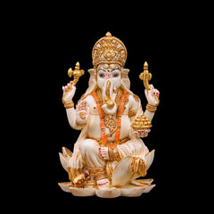 Goddess Ganesha Idol | Hindu Spiritual Home Decor, Prosperity, Wisdom Murti