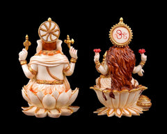Lakshmi Ganesha Set resin idols, small Hindu idol set, pooja room decor