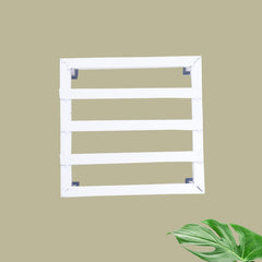 Set Of 8 White Metal Square Stand For Indoor And Outdoor Plants |Thick And Strong Leg