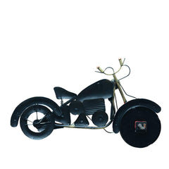 Metal American Bike Wall Clock - Decorative Home & Office Clock For Gifting