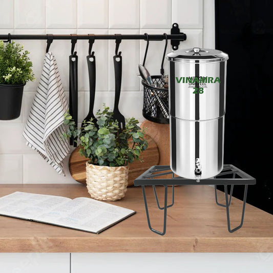 Black Heavy Metal Flower Pot/Plant Stand  For Home Garden Balcony Living Room  Decor Square Shape (Black-Set Of 2)