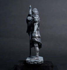 Standing Shiva Black Matte Finish Decorative Idol