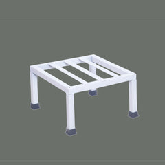 White Metal Square Stand For Indoor And Outdoor Plants | Thick And Strong Leg