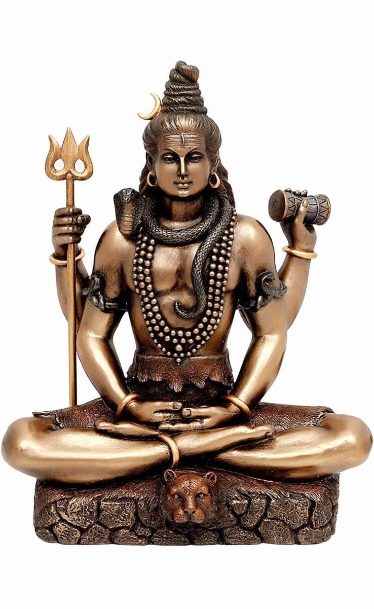 Antique Shiva Matte Finish Decorative Idol