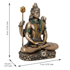 Antique Shiva Matte Finish Decorative Idol