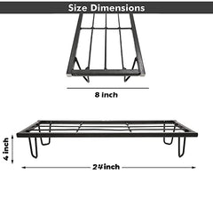 Black Heavy Metal Flower Pot/Plant Stand  For Home Garden Balcony Living Room  Decor 24 Inches (Black-Set Of 2)